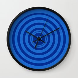 Hypnotika Cool Blue Wall Clock