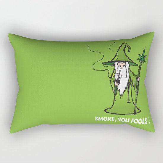 Ganjalf The Green Rectangular Pillow