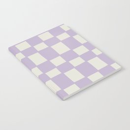 Tipsy checker in lilac dust Notebook
