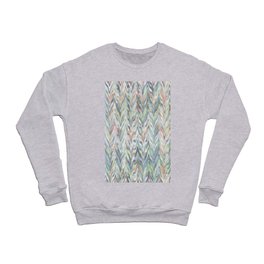 Blurry Pastel Chevron Pattern Crewneck Sweatshirt