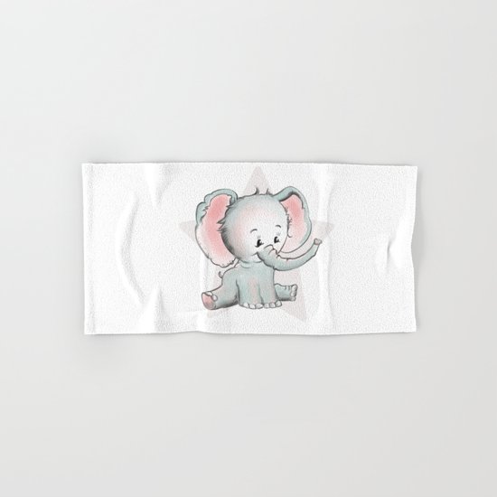 Baby Elephant Hand & Bath Towel