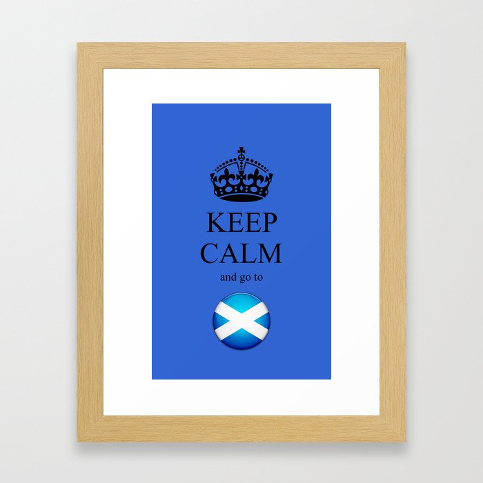 KEEP CALM Scotland Framed Art Print