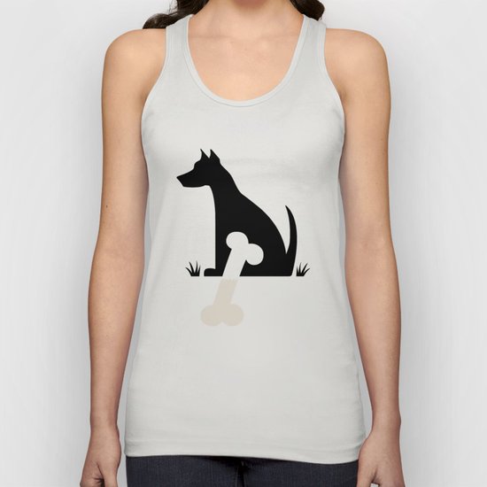 Gave a Dog a Bone (Green) Unisex Tank Top