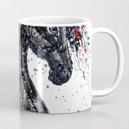 Abstract Horse Number 4 Jackson Pollock Inspiration by OLena Art Coffee Mug