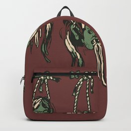 shrunken head Backpack | Blahblahblah, Graphicdesign 