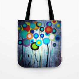 Old poppies special edition blue lighting effect moonlight ambient Tote Bag