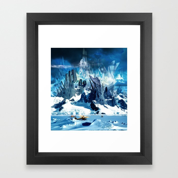 H.P. Lovecraft At the Mountains of Madness Framed Art Print