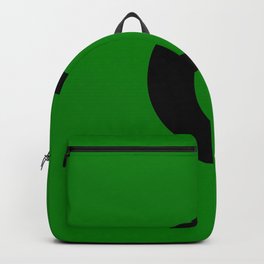 c (BLACK & GREEN LETTERS) Backpack | Monogram, Letter, Types, Design, Cletter, Personalise, Font, Cool, Stylish, Personalization 