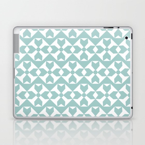 Circular Arrows - Eggshell Blue Laptop & iPad Skin