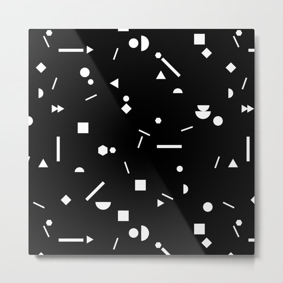 My Favorite Pattern 3 black Metal Print