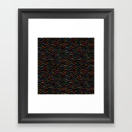 Bohemian Multi-Colored Stitch Framed Art Print