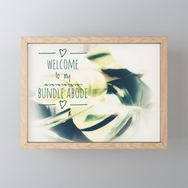 Welcome to My Bundle Abode | gorlhouse Framed Mini Art Print