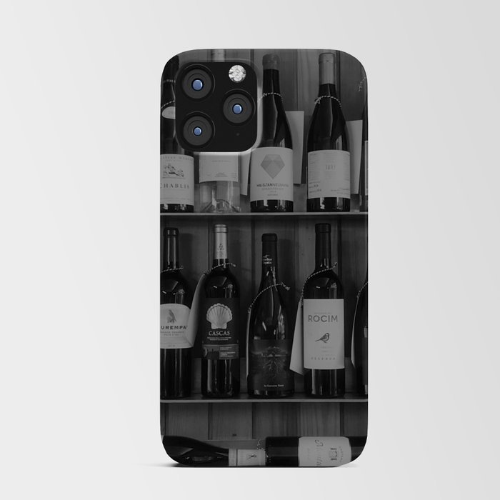 Black and White Wine Shelf iPhone Card Case