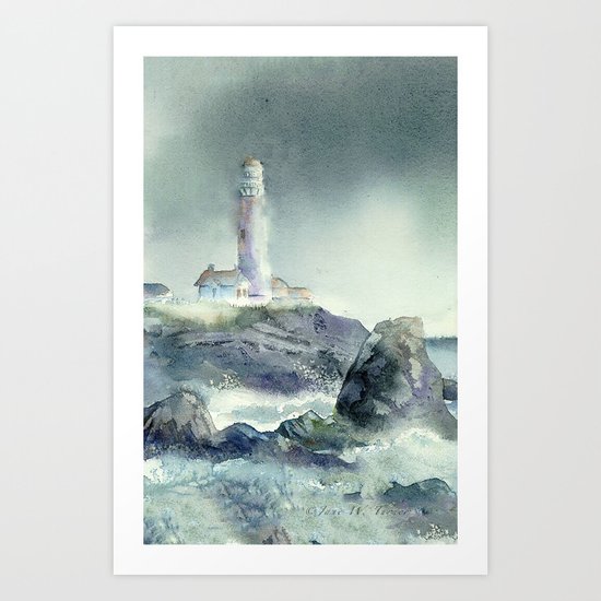 Pigeon Point Lighthouse Art Print