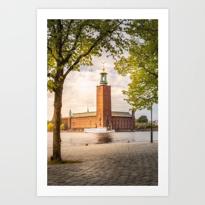 Stockholm City Hall in Spring Art Print