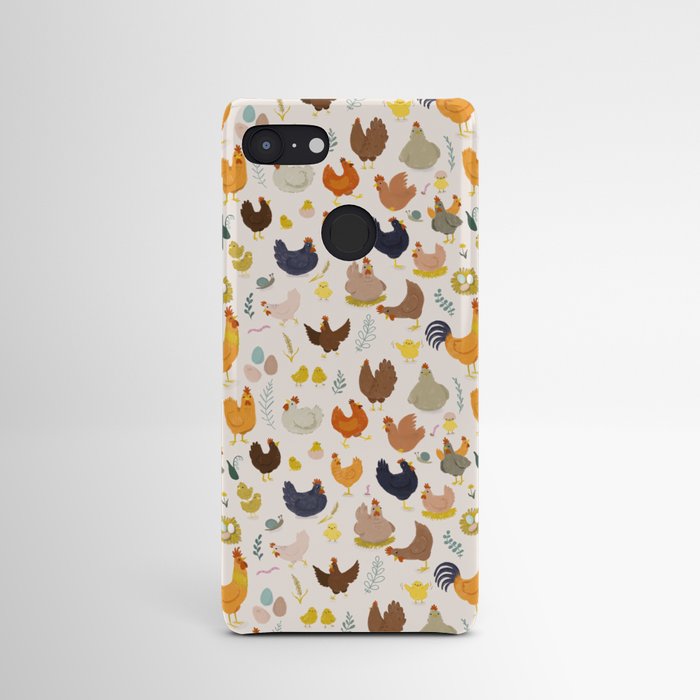 Chickens And Rooster pattern Android Case
