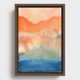 tie dye - the Earth: heaven Framed Canvas