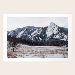 Snowy Chautauqua Park  Art Print