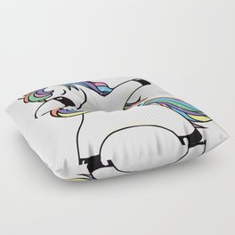Dabbing Unicorn Floor Pillow
