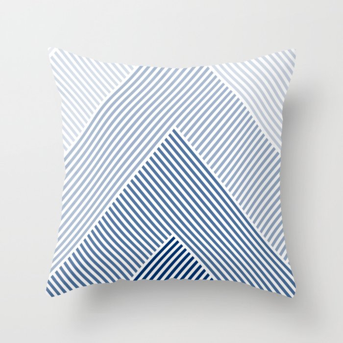 Shades of 2025 blue throw pillows