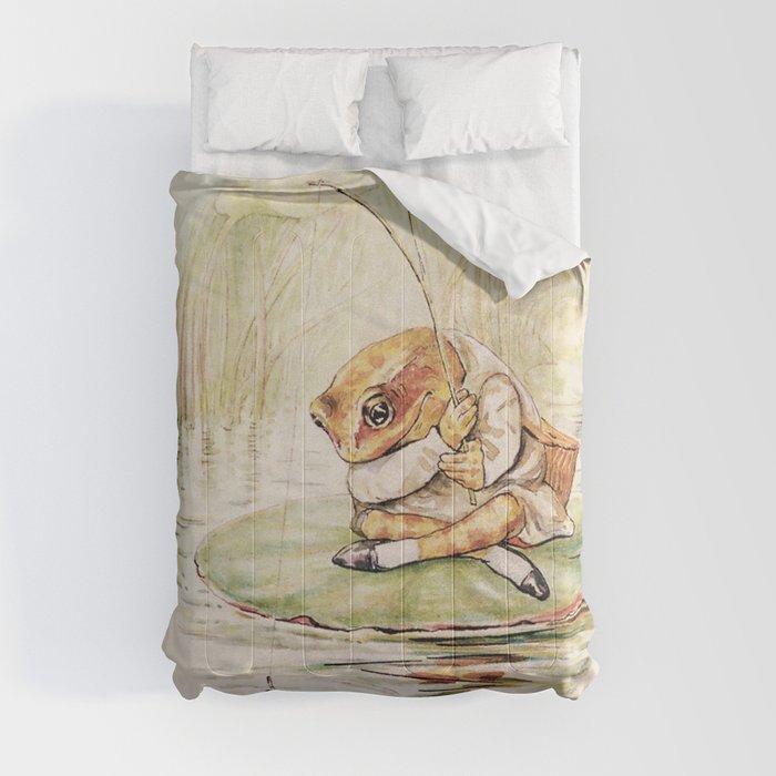 Jeremy Fisher on a Lilypad by Beatrix Potter Comforter