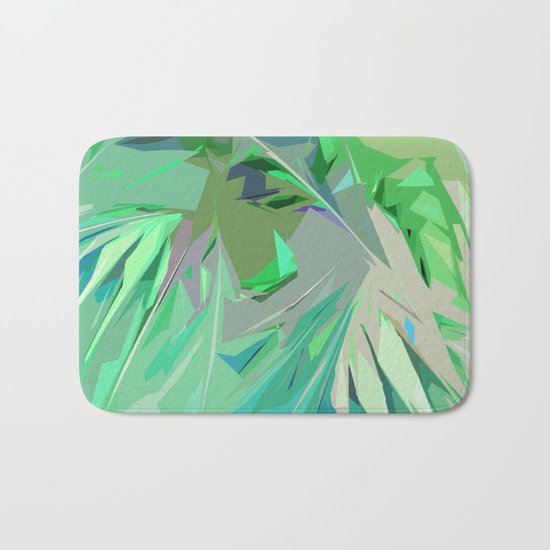 Palm Trees Abstract Bath Mat