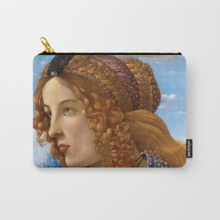 Sandro Botticelli "Allegorical Portrait of a Lady (Simonetta Vespucci ?)" Carry-All Pouch