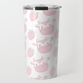 Strawberry Cow Travel Mug