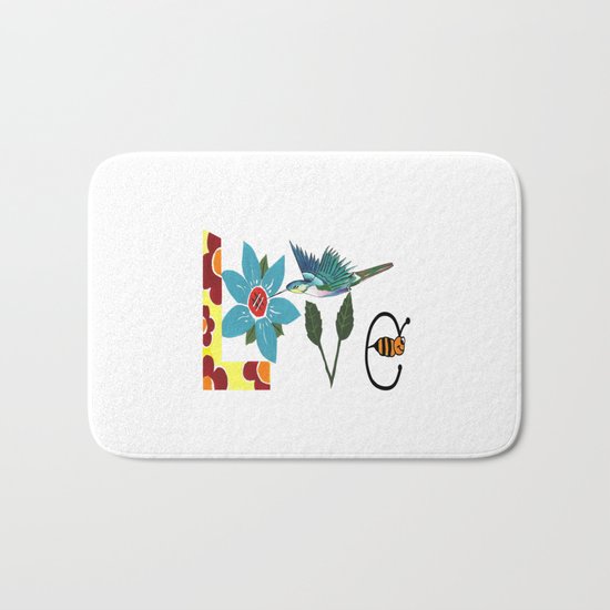 L Is For Love Bath Mat