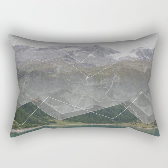 Mountain Landscape Rectangular Pillow