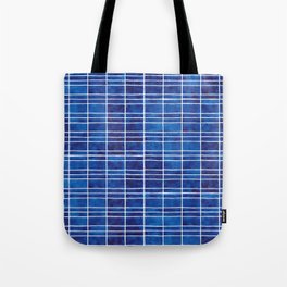 Polycrystalline Solar Panels Watercolor Painting Tote Bag