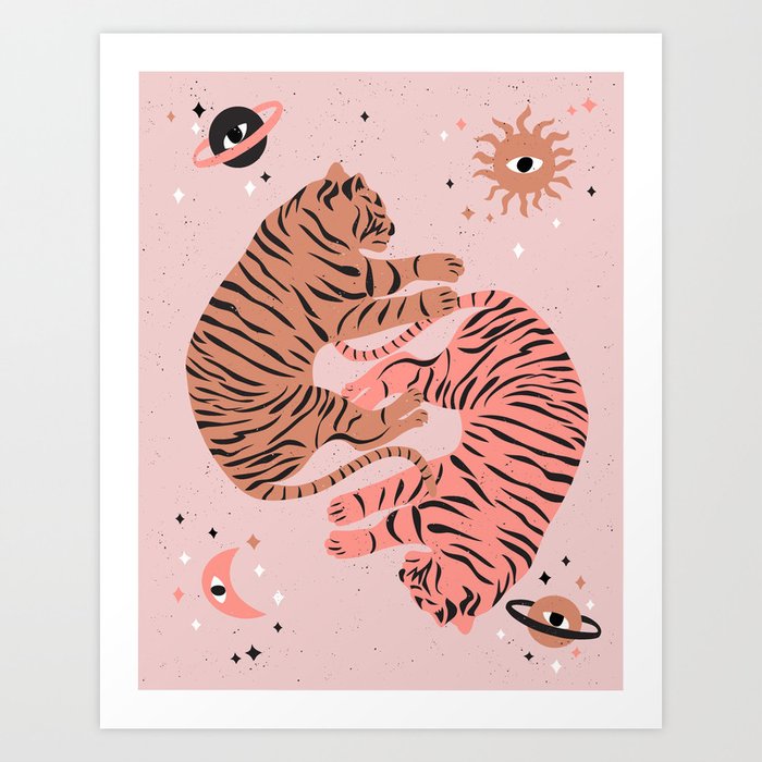 dreaming tigers Art Print