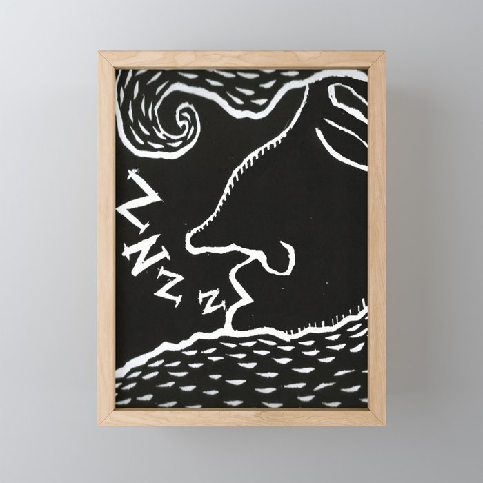 Sleep Framed Mini Art Print