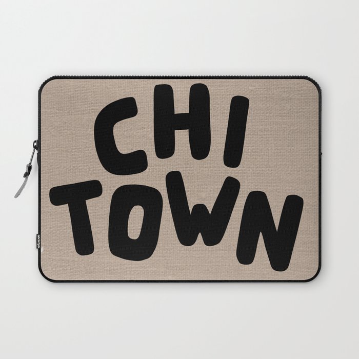 Chi Town Linen Brown Laptop Sleeve