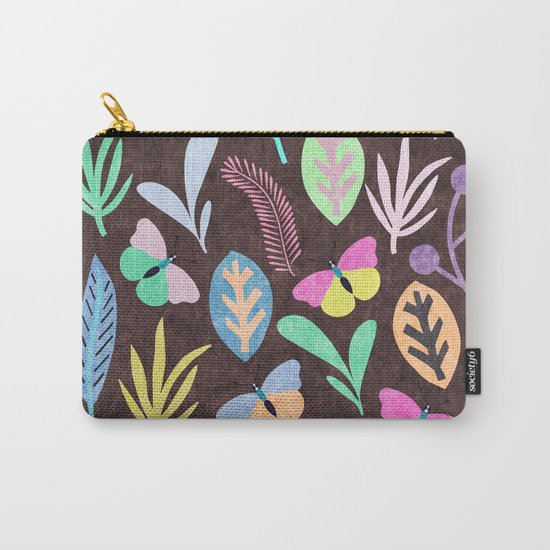 Flower and Butterfly III Carry-All Pouch