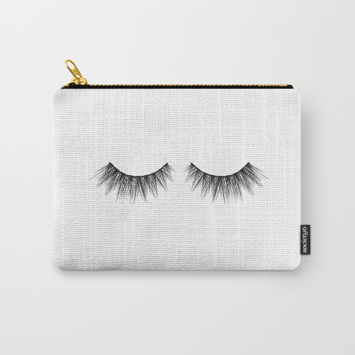 Eyelashes Carry-All Pouch