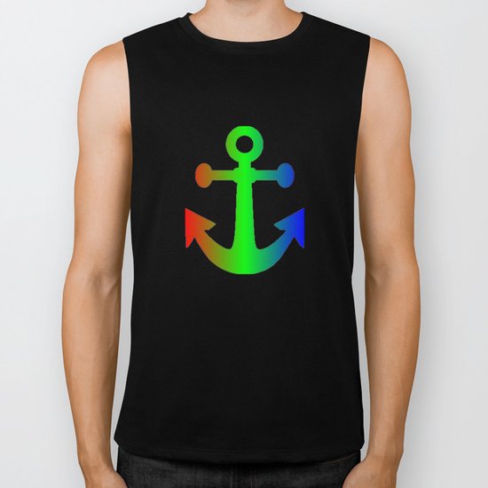 Anchor black Biker Tank