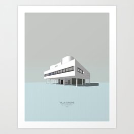 Villa Savoye - Le Corbusier Art Print