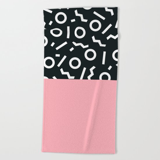Memphis pattern 50 Beach Towel