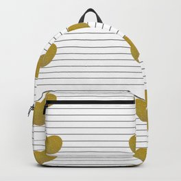 Golden Hearts and Thin Stripes Backpack