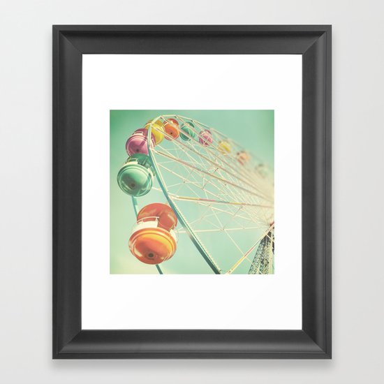 Rainbow Wheel Framed Art Print