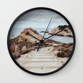 Somewhere Down Pacific Coast Highway Wall Clock