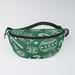 Christmas Doodle Pattern Fanny Pack