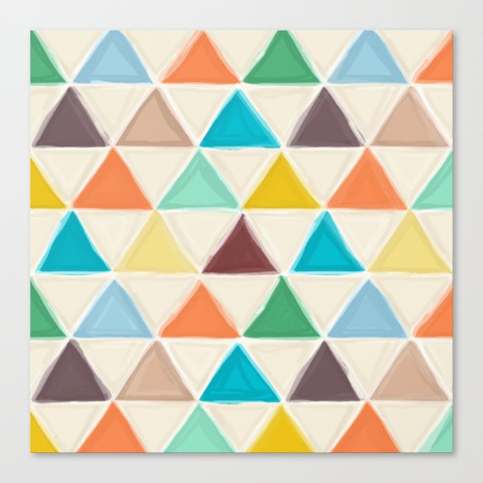 Portland triangles Canvas Print
