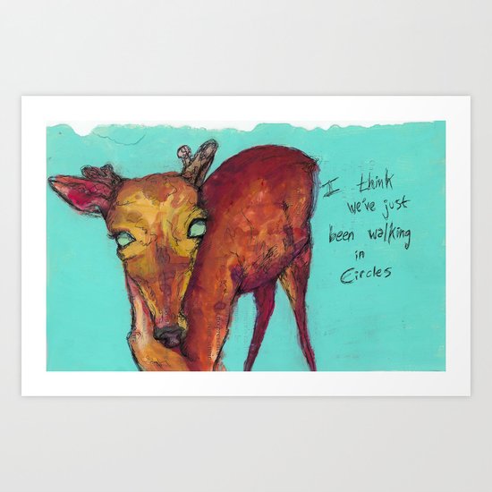 In Circles Art Print