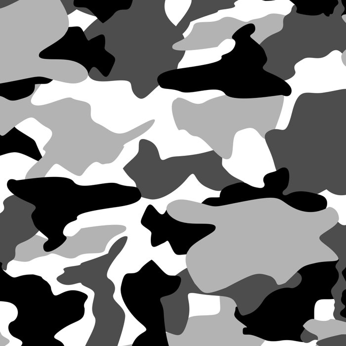 Black And White Background Pattern Camo Leggings By Az Design Society6