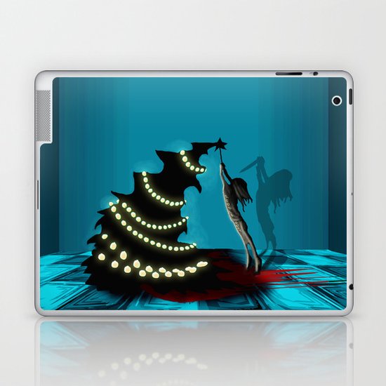 BLACK XMAS: Decorating the Christmas Tree Laptop & iPad Skin