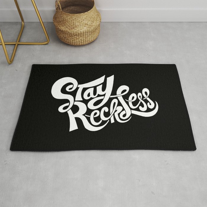 Stay Reckless Rug by Chris Piascik