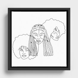Afrocentric Beauty Framed Canvas