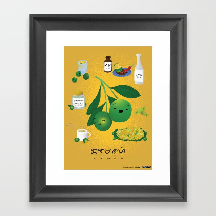 Calamansi Basics Framed Art Print by Filipeanut Society6
